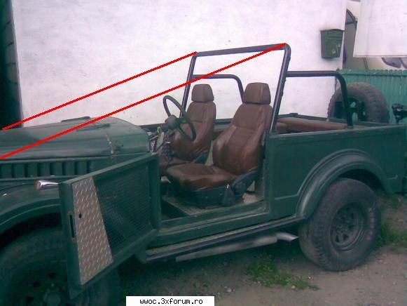 Gaz 69 modificat - "Cameleonul" - cam asa rolul este evident, si cu si fara parbriz - Prezentare masini